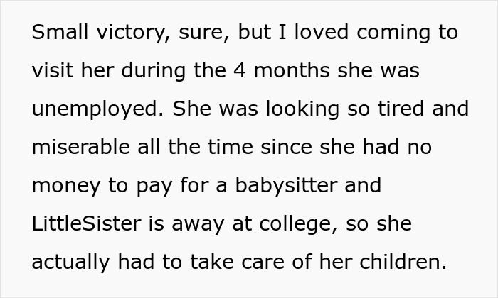 Unemployed mother forced to take care of her children