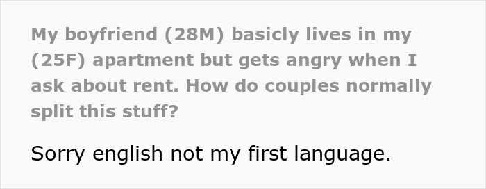 Guy Is Baffled After Girlfriend Calls Him Out On His Strange Behavior: "You Basically Live In My Apartment" Guy Is Baffled After Girlfriend Calls Him Out On His Strange Behavior: "You Basically Live In My Apartment"
