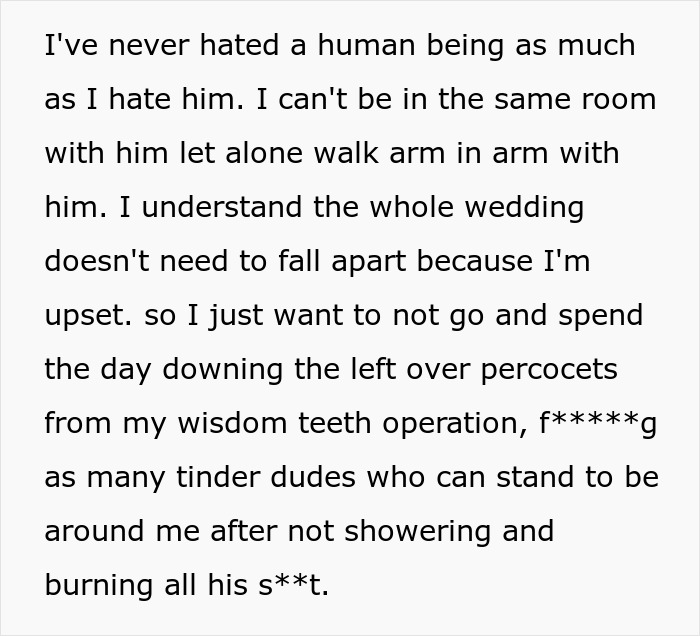 MOH's Cheater Ex Is Best Man At Friend's Wedding, She's Frantic As She Can't Even Look At Him MOH's Cheater Ex Is Best Man At Friend's Wedding, She's Frantic As She Can't Even Look At Him