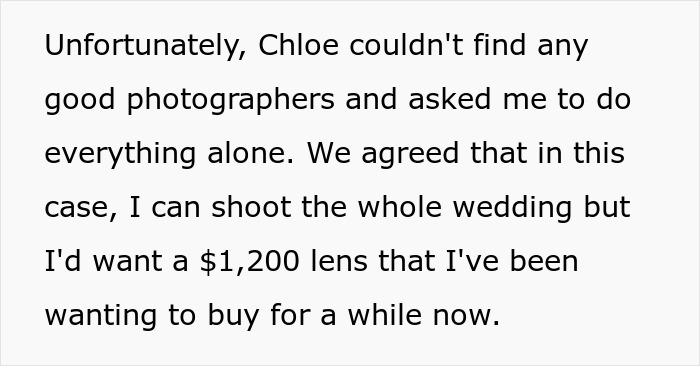 Bride Furious Sibling Refuses To Give Her $500 Wedding Gift After Agreeing To Work For Her For Free