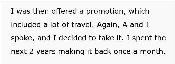 Man helping parent friend balancing job promotion travel and family visits