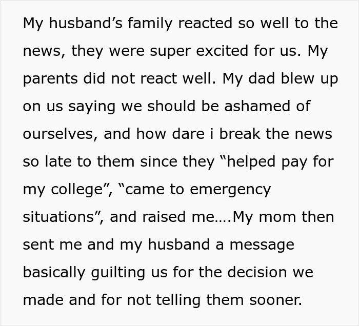 Parents Are Furious Daughter Informed Them About Giving Birth Only The Next Day After All They Did For Her
