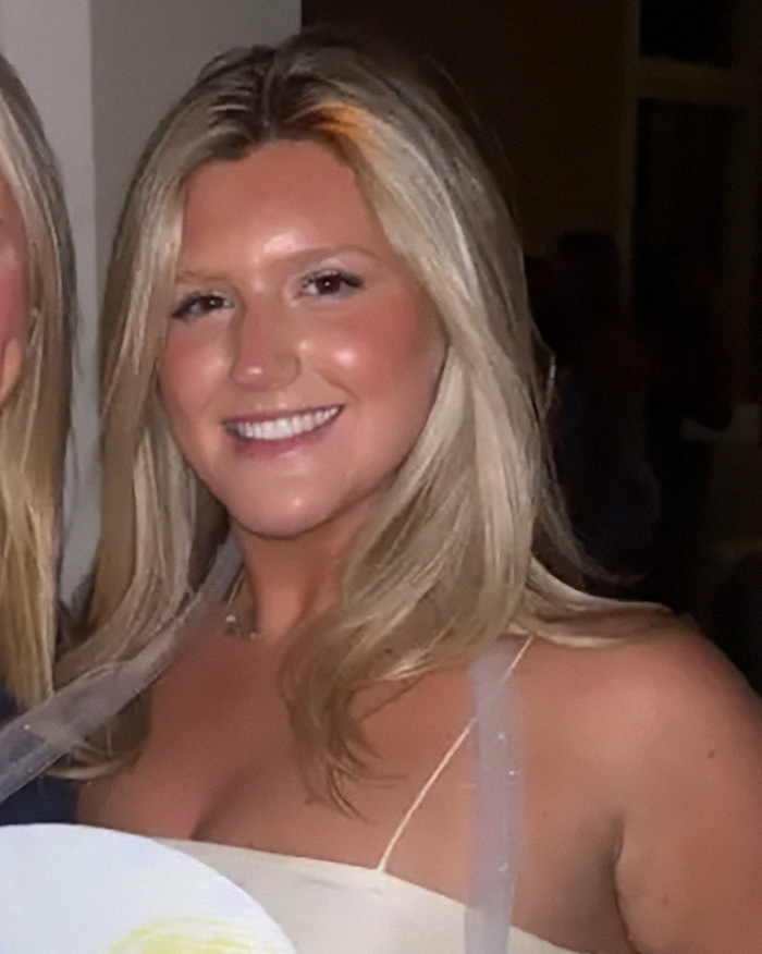 Blonde woman smiling at night portrait haunting autopsy