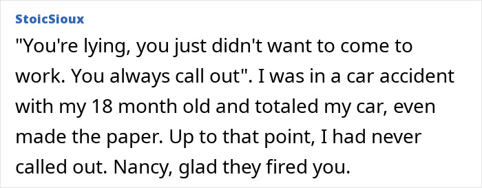 Workplace lies and unfair accusations after car accident
