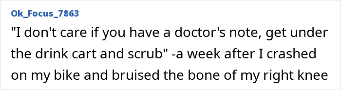 Boss ignored doctor's note and demanded work despite injury in worst boss quotes