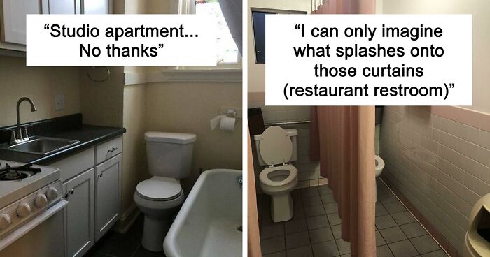 65 Questionably Designed Bathrooms That Unfortunately Exist For Some Poor Soul To Stumble Upon