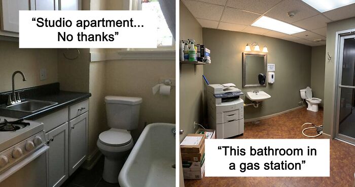 65 Questionably Designed Bathrooms That Unfortunately Exist For Some Poor Soul To Stumble Upon