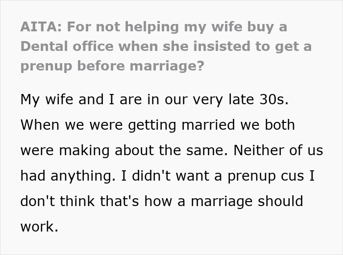 Wife Demands Prenup To Protect Her Income, Hubby Offers Her An 8% Interest Loan When She Needs Help