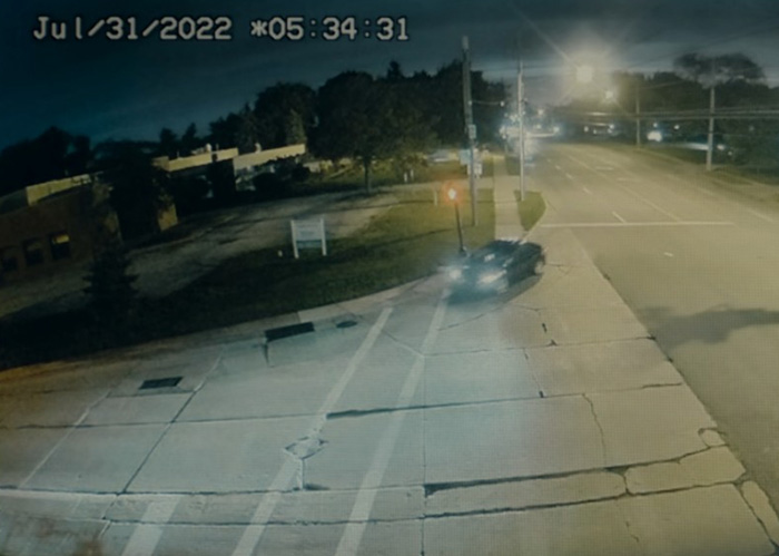 CCTV footage capturing vehicle moments before Mackenzie Shirilla crash