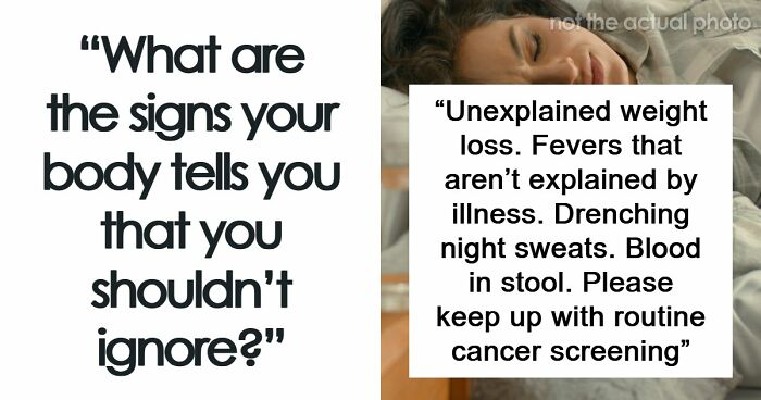 “Routine Cancer Screening”: 57 Medical Professionals Share Which Health Warning Signs Should Trouble You