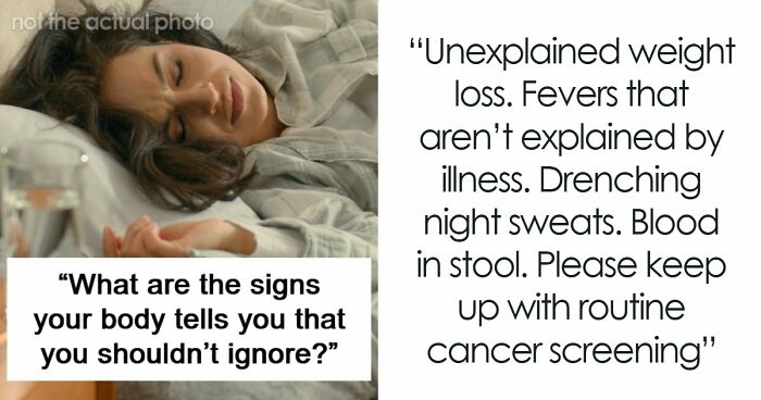 “Routine Cancer Screening”: 57 Medical Professionals Share Which Health Warning Signs Should Trouble You