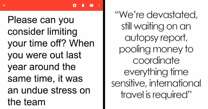 Boss Asks Employee To Rethink Their Time Off Even Though They’re Going To A Funeral