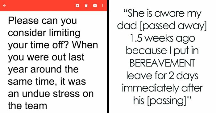 Boss Asks Employee To Rethink Their Time Off Even Though They’re Going To A Funeral