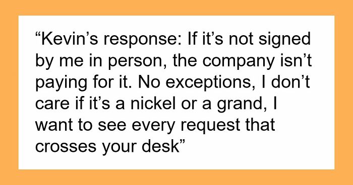 Controlling Director Bans Simple Approvals, Ends Up Buried In Paperwork After New Rule Goes Live