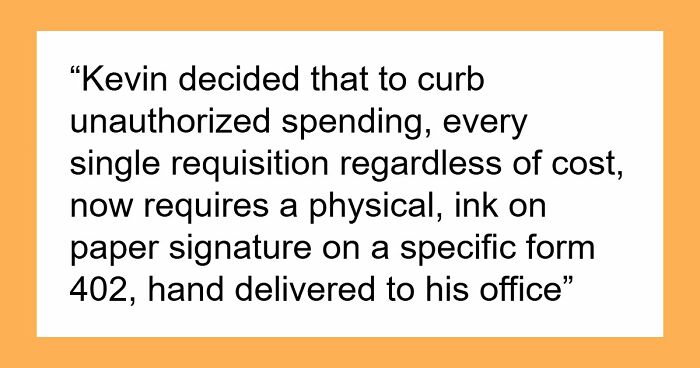 Controlling Director Bans Simple Approvals, Ends Up Buried In Paperwork After New Rule Goes Live