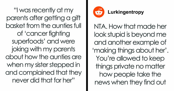Sis Gets Jealous She Never Got Food Baskets From Fam, Doesn’t Realize Bro Gets Them As He Has Cancer