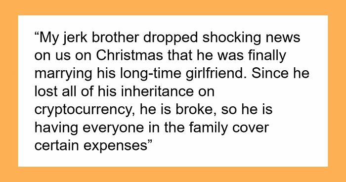 Broke Groom Wastes His Inheritance, Somehow Expects Chef Sis To Cater His Entire Wedding For Free