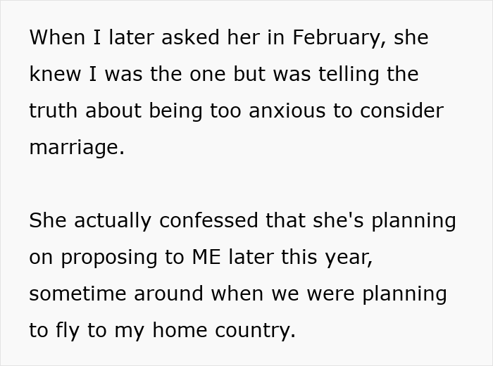 Text about anxiety delaying marriage proposal plans