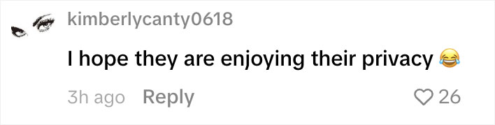 Text comment hoping Meghan Markle and Prince Harry enjoy their privacy