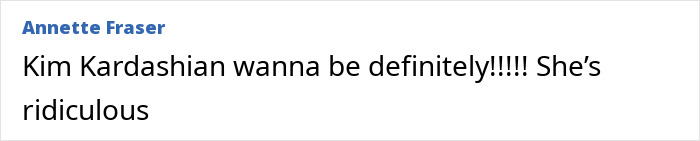 Annette Fraser's comment about Kim Kardashian's style, relating to Bianca Censori's barely-there look. Annette Fraser's comment about Kim Kardashian's style, relating to Bianca Censori's barely-there look.