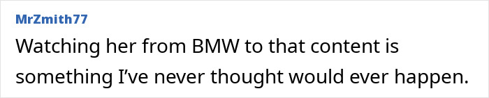 Comment on former Disney star's shift from BMW to new content Comment on former Disney star's shift from BMW to new content