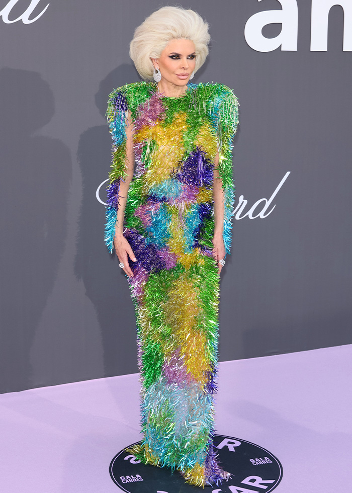 Colorful textured dress with spiky details on Cannes 2026 red carpet fashion fails