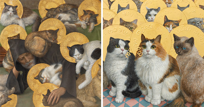 20 Cat Artworks By Tokuhiro Kawai That Look Like Lost Portraits From A Fantasy Feline Kingdom