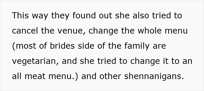 Racist MIL tries to cancel venue and change wedding menu Racist MIL tries to cancel venue and change wedding menu