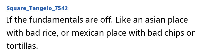 Restaurant red flags bad fundamentals in ethnic cuisine