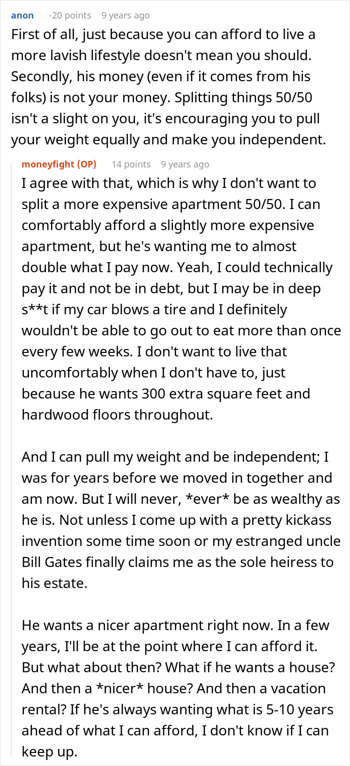 Concerns about lifestyle expectations and financial independence with wealthy boyfriend Concerns about lifestyle expectations and financial independence with wealthy boyfriend