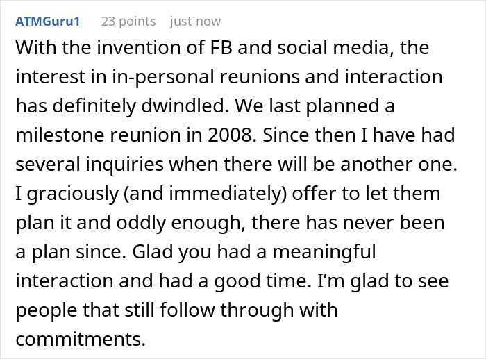 Woman Spends 13 Hours On The Road For Class Reunion, Can't Believe People's Audacity When She Gets There