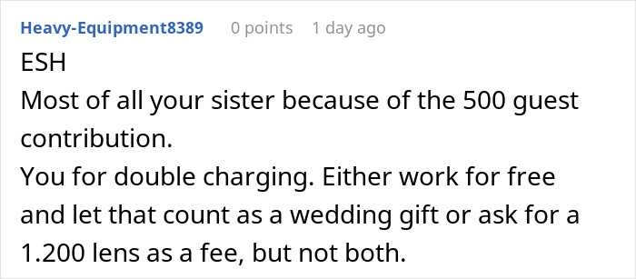 Bride Furious Sibling Refuses To Give Her $500 Wedding Gift After Agreeing To Work For Her For Free