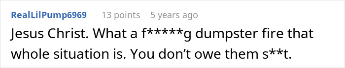 Comment reacting strongly to situation involving parents demanding rich daughter's money Comment reacting strongly to situation involving parents demanding rich daughter's money