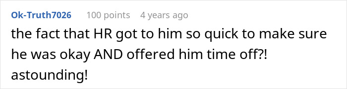 Reddit comment from user Ok-Truth7026, about MIL and grandchild circumcision, expressing surprise about HR intervention.