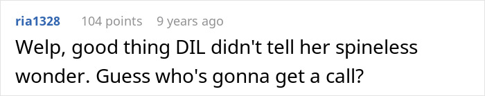 Comment about daughter-in-law not telling mother-in-law and expecting a call over cake Comment about daughter-in-law not telling mother-in-law and expecting a call over cake