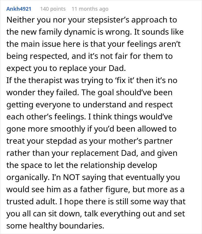 Widowed Parents Find Love During Support Group, Daughter Throws A Fit As Stepsis Won’t Accept Them Widowed Parents Find Love During Support Group, Daughter Throws A Fit As Stepsis Won’t Accept Them
