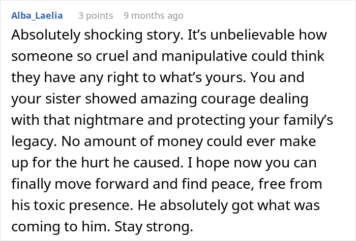 Story of courage protecting family legacy against manipulative greedy person Story of courage protecting family legacy against manipulative greedy person