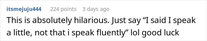 Comment advising honesty about basic Spanish speaking skills Comment advising honesty about basic Spanish speaking skills