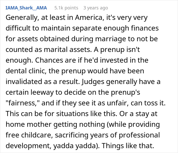 Wife Demands Prenup To Protect Her Income, Hubby Offers Her An 8% Interest Loan When She Needs Help