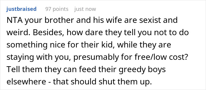 Woman Secretly Buys Niece Food After Brother&rsquo;s Sexist And Fatphobic Comment, He Loses It