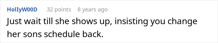 A Reddit comment from user HollyW00D, 8 years ago, with 32 points, adding to the Cathartic discussion about an entitled mom. A Reddit comment from user HollyW00D, 8 years ago, with 32 points, adding to the Cathartic discussion about an entitled mom.