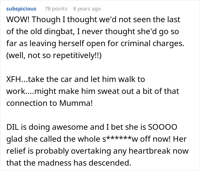 Comment on extreme behavior and relief after ending wedding cake drama Comment on extreme behavior and relief after ending wedding cake drama