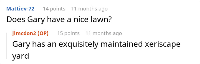 Discussion about Gary's xeriscape yard and its maintenance