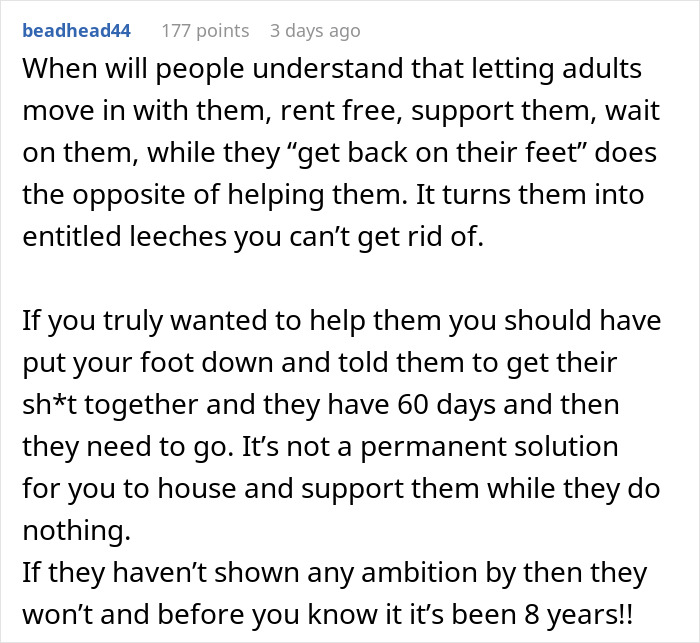 Guy Gives GF An Ultimatum After Getting Fed Up With Her Freeloading Brother Who Refuses To Be An Actual Adult