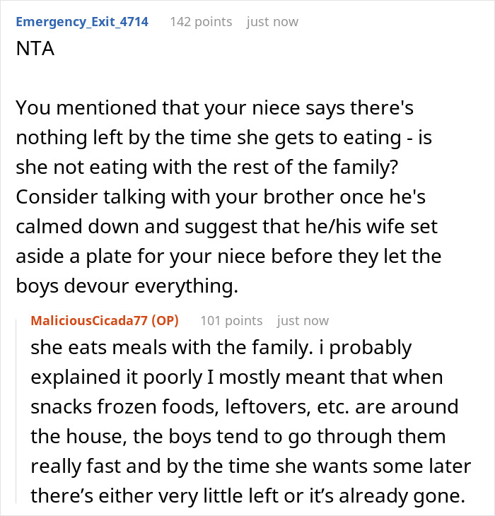 Woman Secretly Buys Niece Food After Brother&rsquo;s Sexist And Fatphobic Comment, He Loses It
