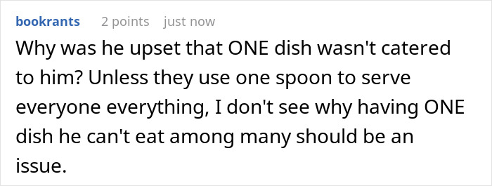 Potluck Dinner Gets Awkward After Dude Gets Mad Nobody Knew About His Food Allergy