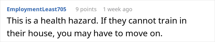 A comment about the nanny needing to potty train the toddler and the health hazard of diaper-free training.
