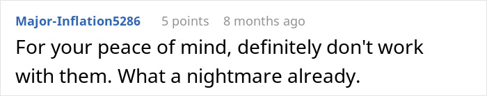 Designer Chooses Sanity Over Paycheck After Dealing With Two Unhinged MILs, Finds Seventeen E-Mails Overnight Designer Chooses Sanity Over Paycheck After Dealing With Two Unhinged MILs, Finds Seventeen E-Mails Overnight