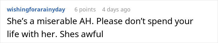 A comment on wife behavior during honeymoon: She's a miserable AH. Please don't spend your life with her. Shes awful.