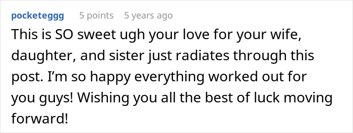 Comment admiring love in adoption story and wishing best luck Comment admiring love in adoption story and wishing best luck